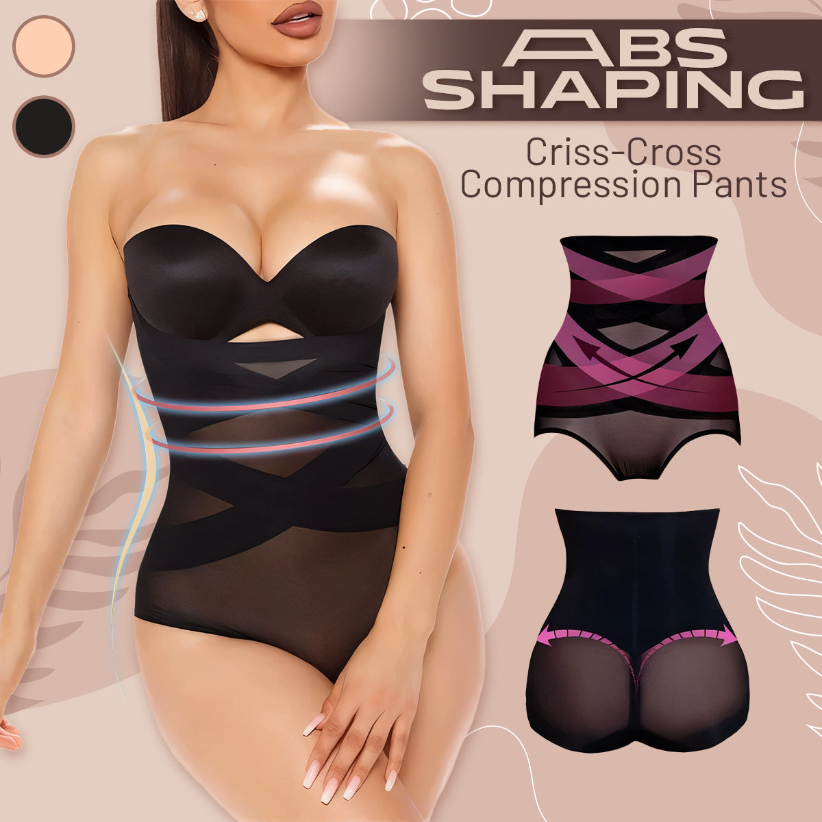 ⏰Just today – Flash Sale 70% OFF 🔥 CurveSculpt™ Cross Compression Abs Shaping Pants Women