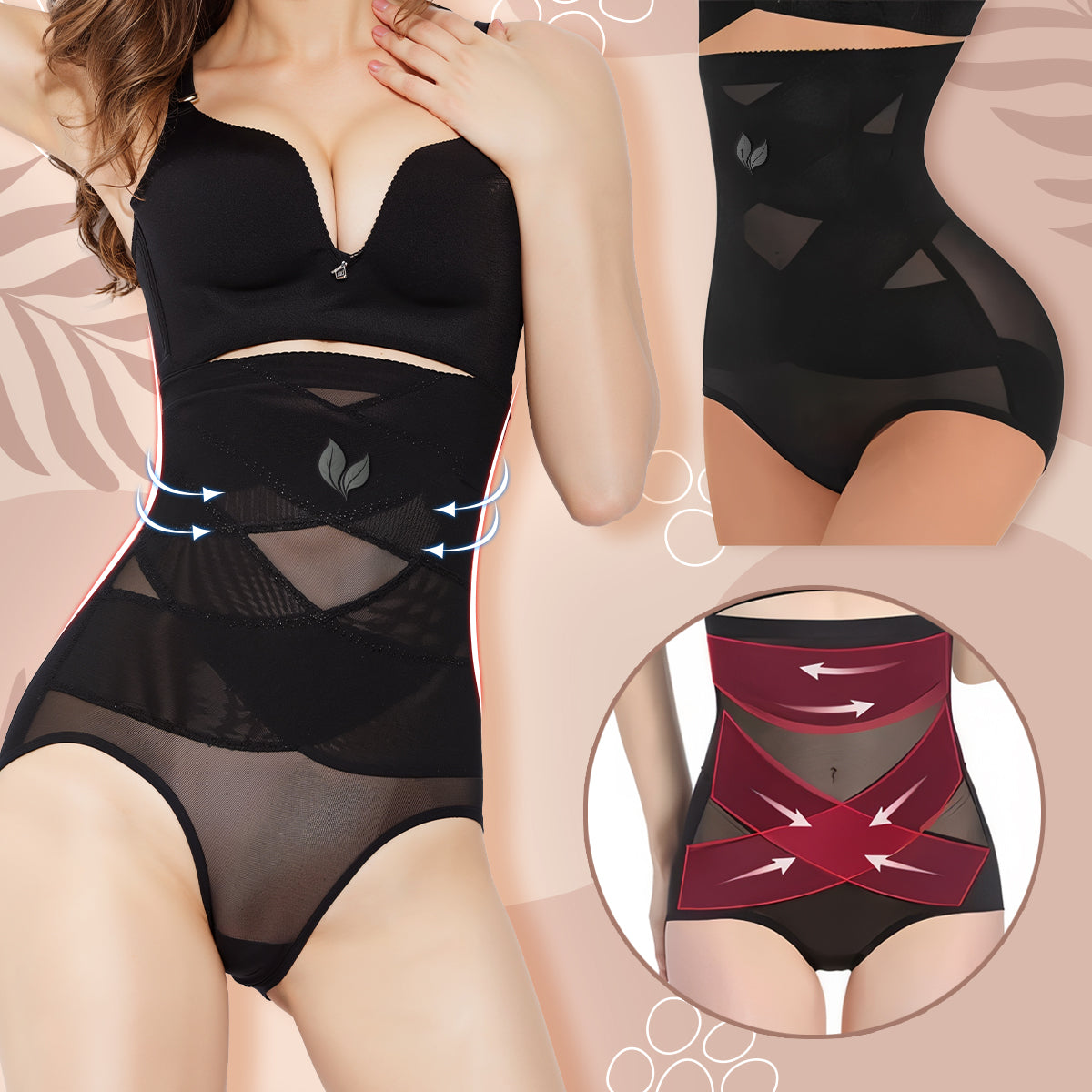 ⏰Just today – Flash Sale 70% OFF 🔥 CurveSculpt™ Cross Compression Abs Shaping Pants Women