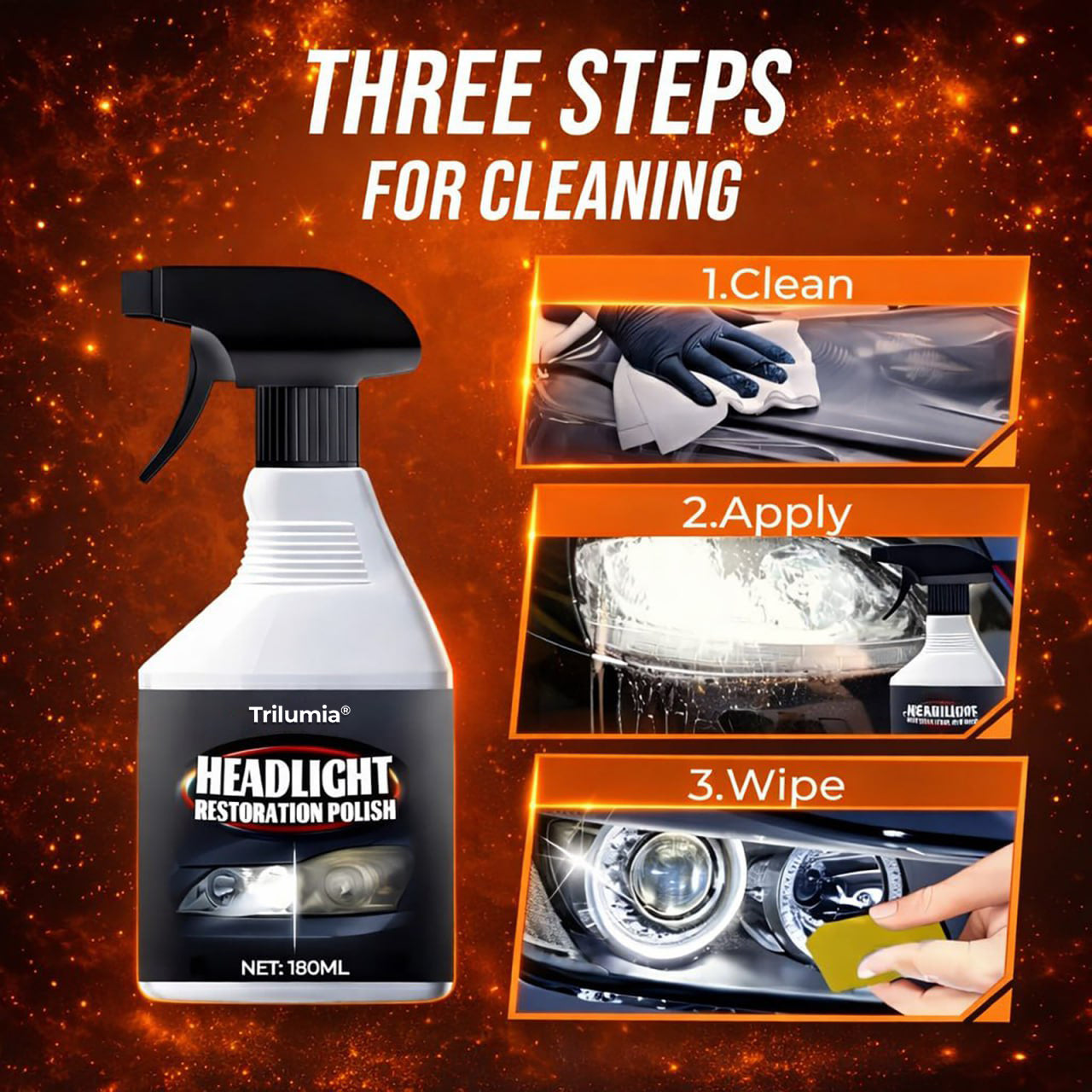 Trilumia Headlight Restoration Polish 🎉SPECIAL OFFER: 60% OFF TODAY🔥