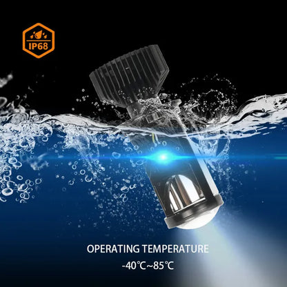 Billhol® Mini Universal Projector LED Headlight - For All Bikes and All Cars